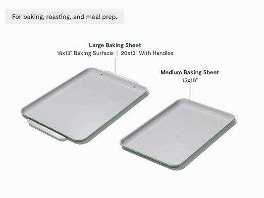 Baking Sheet Duo - 18x13" & 15x10" Non-Stick Ceramic Baking Sheets - US 5331