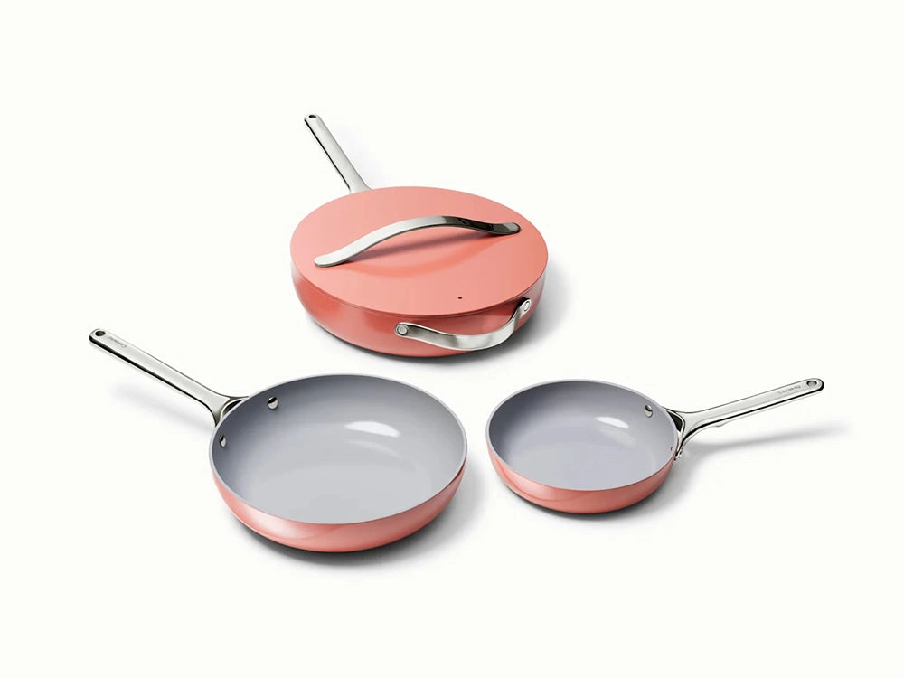 4pc Fry & Sauté Set - Non-Stick Ceramic Fry Pan, Mini Fry Pan & Sauté Pan - US 6161