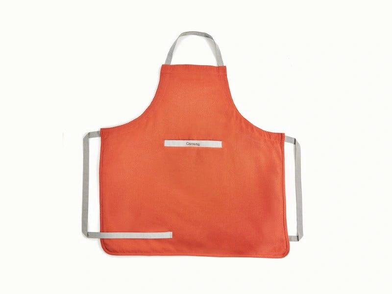 Organic Cotton Apron - Cotton Apron with pocket for looking & staying clean - US 0087