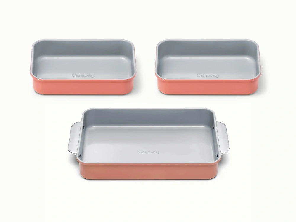 Rectangle Pan Trio - 13x9" & 9x6.5" Non-Stick Ceramic Baking Pans - US 1876