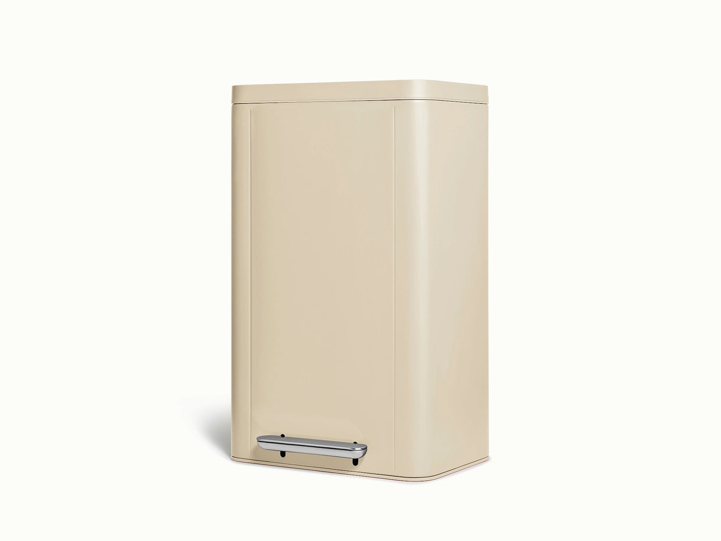 45L Rectangular Step Trash Can - Display-Worthy Trash Bin With Wide Profile - US 3054