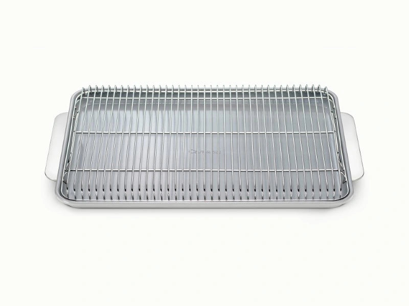 Baking &amp; Cooling Duo - 18x13” Non-Stick Ceramic Sheet With Steel Rack - US 7830