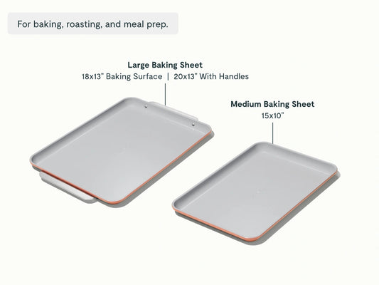 Baking Sheet Duo - 18x13" &amp; 15x10" Non-Stick Ceramic Baking Sheets - US 7188