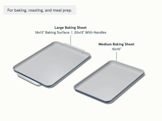 Baking Sheet Duo - 18x13" &amp; 15x10" Non-Stick Ceramic Baking Sheets - US 9341