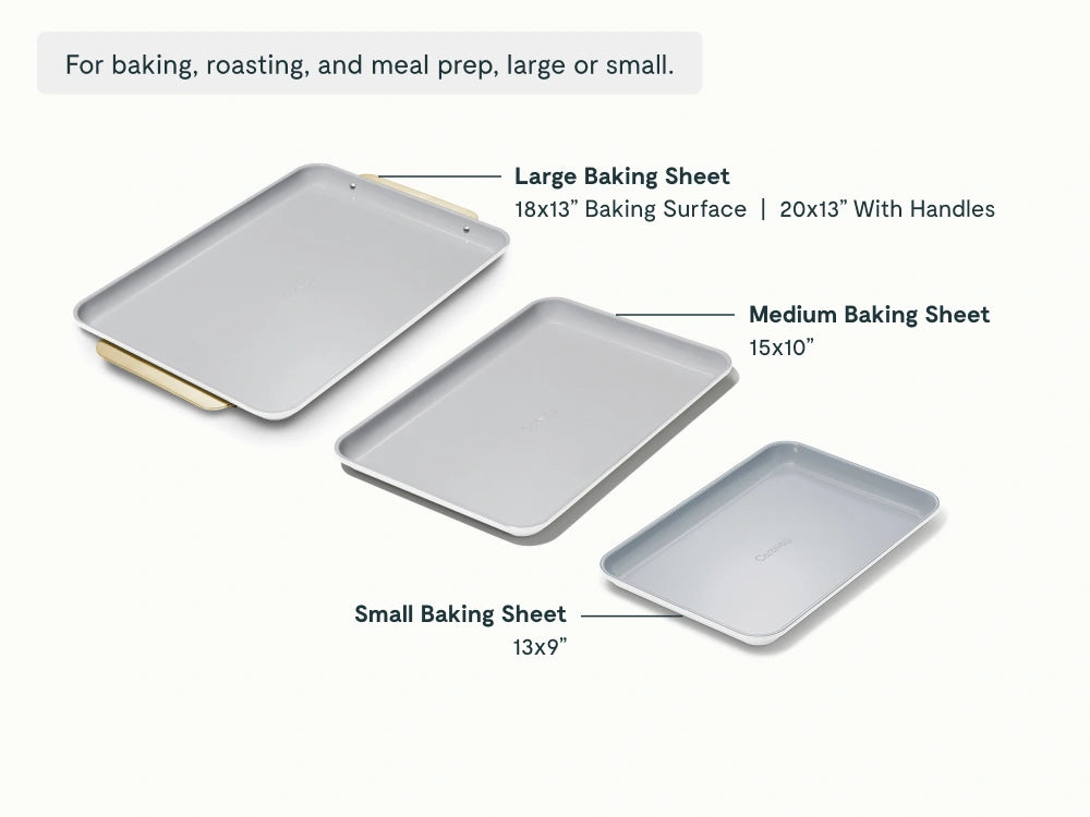 Complete Baking Sheet Bundle - Set of 4 Non-Stick Ceramic Baking Sheets - US 3738