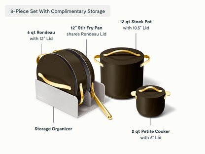 Cookware, Cookware+ &amp; Minis Duo Set - 24-Piece Ceramic Set With Complimentary Storage - US 1475