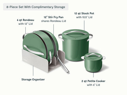 Full Ceramic Cookware Bundle - 31-Piece Ceramic Set With Complimentary Storage - US 7550