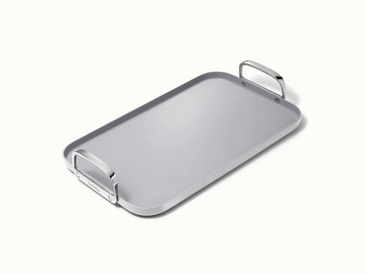 Double Burner Griddle - 19x12” Non-Stick Ceramic Pan - US 0014