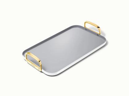 Double Burner Griddle - 19x12” Non-Stick Ceramic Pan - US 6672