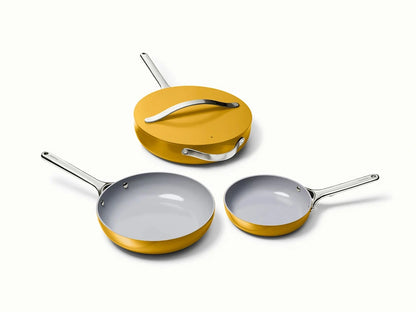 4pc Fry &amp; Sauté Set  - Non-Stick Ceramic Fry Pan, Mini Fry Pan &amp; Sauté Pan - US 5334