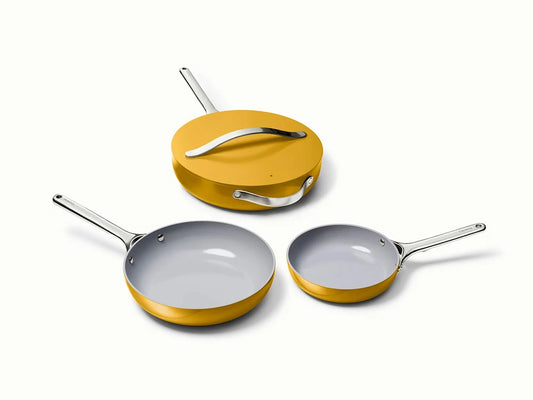4pc Fry &amp; Sauté Set  - Non-Stick Ceramic Fry Pan, Mini Fry Pan &amp; Sauté Pan - US 5334