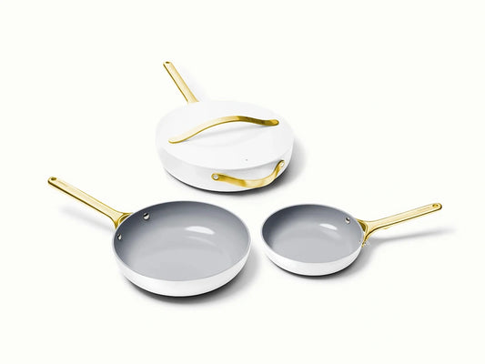 4pc Fry &amp; Sauté Set  - Non-Stick Ceramic Fry Pan, Mini Fry Pan &amp; Sauté Pan - US 0284