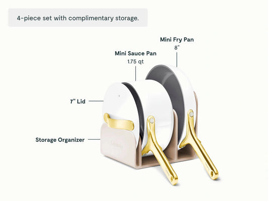Minis Duo - Non-Stick Ceramic Mini Fry Pan &amp; Sauce Pan - US 9241