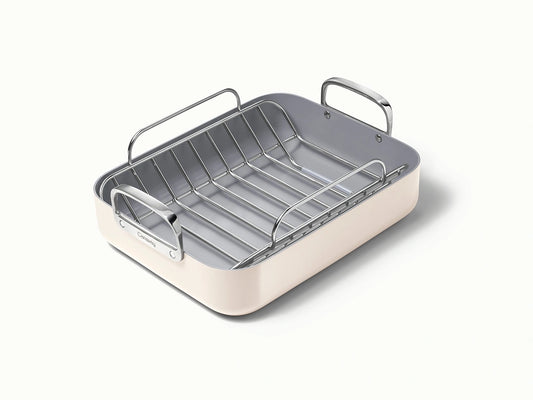 Roasting Pan - 16x13” Non-Stick Ceramic Pan With Rack - US 5468