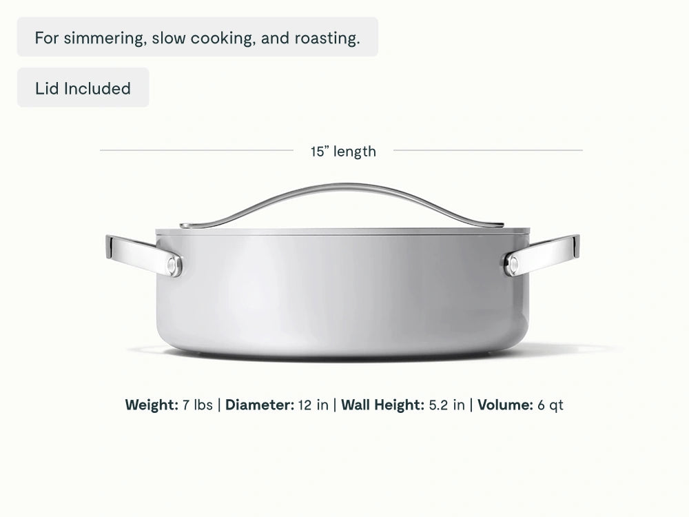 Rondeau - 6 qt Non-Stick Ceramic Pot With Lid - US 9094