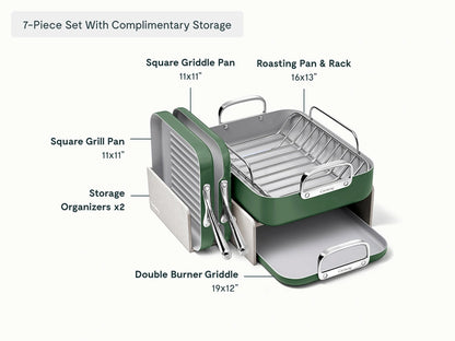 Full Ceramic Cookware Bundle - 31-Piece Ceramic Set With Complimentary Storage - US 7550