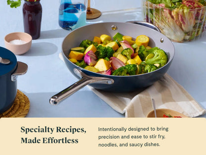 Stir Fry Pan - 12” Wok-Inspired Non-Stick Ceramic Pan - US 9199