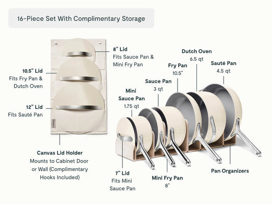 Full Ceramic Cookware Bundle - 31-Piece Ceramic Set With Complimentary Storage - US 7629