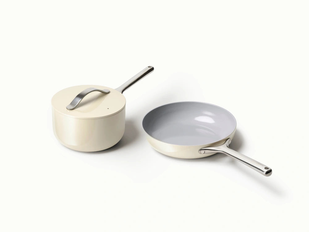 Daily Duo - 3-Piece Set of Ceramic-Coated Pans With Lid - US 0255