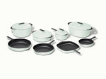 Deluxe Enameled Cast Iron Set - 16-Piece Set With Complimentary Storage Organizer - US 5572