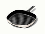 10.5” Enameled Cast Iron Grill Pan - 10.5” Grill Pan with high ridges for perfect sear marks on meats and veggies. - US 9030
