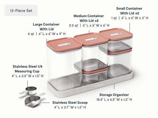 Complete Food Organization Bundle - 26-Piece Set With Complimentary Storage - US 1617