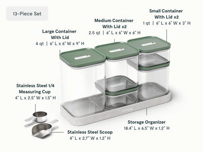 Complete Food Organization Bundle - 26-Piece Set With Complimentary Storage - US 8422