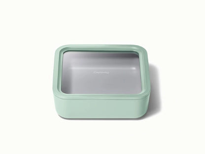 Large Storage Container - Ceramic-coated 10 cup glass Container built for clean storing. - US 8317