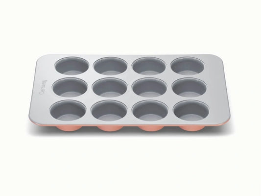 12-Cup Muffin Pan - 15.5x10” Non-Stick Ceramic Muffin Pan - US 2709
