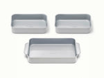Rectangle Pan Trio - 13x9" &amp; 9x6.5" Non-Stick Ceramic Baking Pans - US 4131