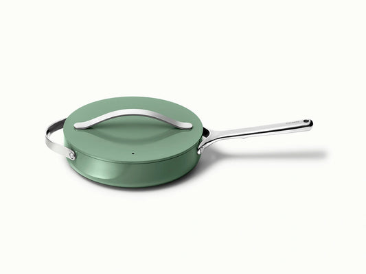 Small Sauté Pan - 3 qt Non-Stick Ceramic Pan With Lid - US 3081