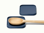 Spoon Rest Set of 2 - Set of Stackable, Non-Slip Utensil Rests - US 9527