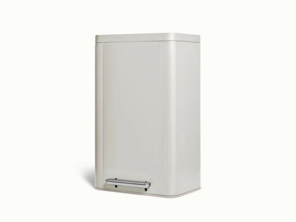 45L Rectangular Step Trash Can - Display-Worthy Trash Bin With Wide Profile - US 5235