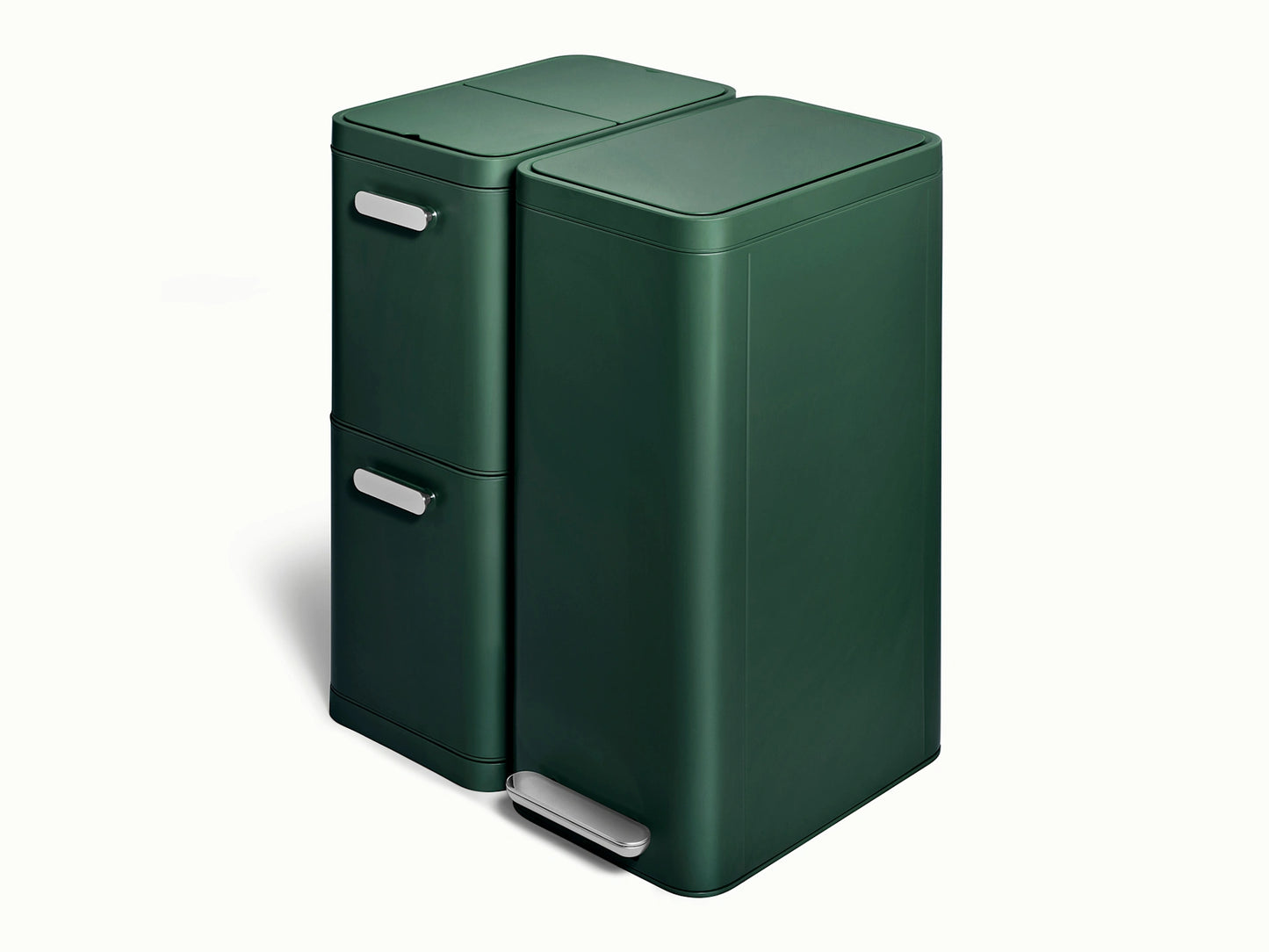 Trash &amp; Recycling Duo (Slim) - A Cohesive System for Clean Sorting &amp; Disposal - US 3142
