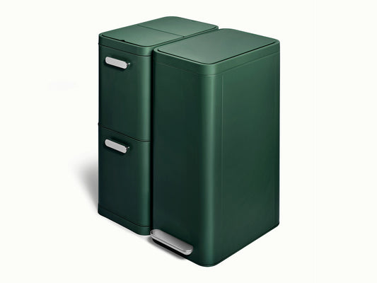 Trash &amp; Recycling Duo (Slim) - A Cohesive System for Clean Sorting &amp; Disposal - US 3142